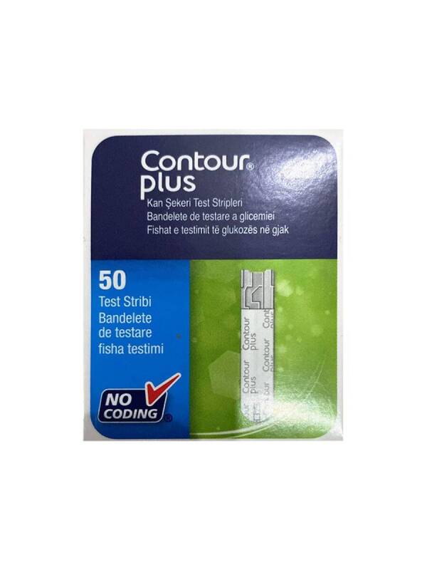 Bayer Contour Plus Test Strips 50'li Şeker Ölçüm Çubuğu