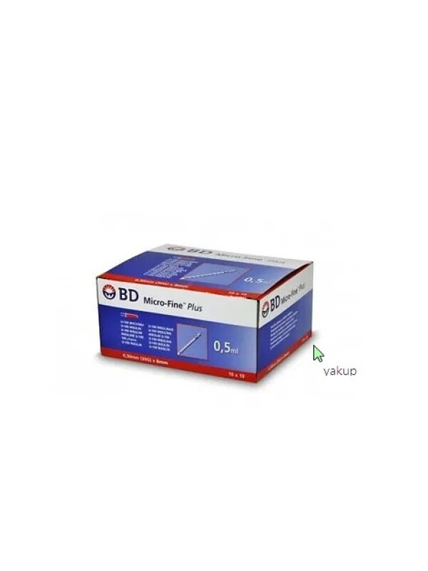 BD Microfine  05 ml insülin iğnesi 100'lük