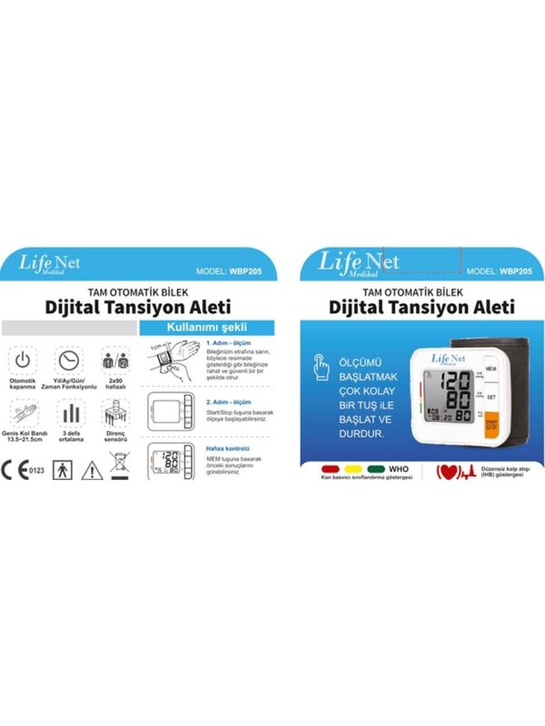 Life Net  Elektronik Bilekten Tansiyon Alet WBP205